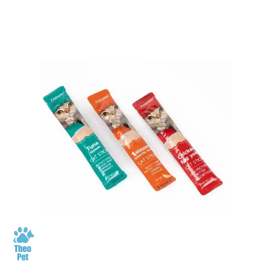 بستنی گربه فنبی FAENBEI با طعم گوشت مرغ و تخم مرغ ۱۵ گرم - تصویر 2